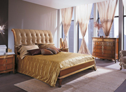 Schlafzimmer Braun Modern Doppelbett Möbel Bett Betten Bettrahmen Holz Doppel