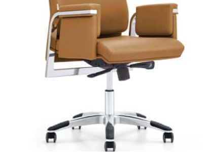 Kunstleder-Sessel in Schwarz mit Edelstahlrahmen modern