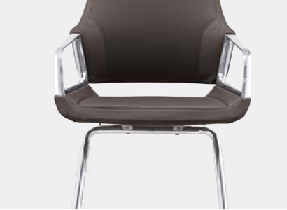 Kunstlederstuhl in Schwarz modern eleganter Sitzkomfort