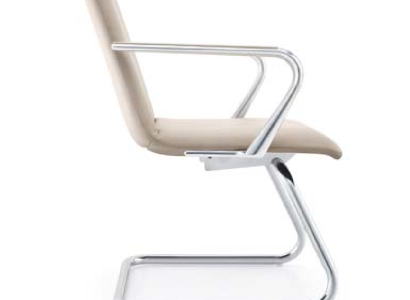 Kunstlederstuhl in Schwarz, Moderner Sitzkomfort