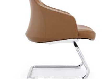 Kunstlederstuhl in Schwarz modern eleganter Sitzkomfort