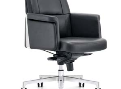 Kunstleder Sessel in Schwarz für modernes Wohnzimmer