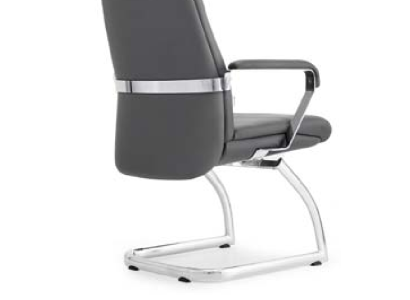 Kunstleder Stuhl in Beige, moderner Sitzkomfort