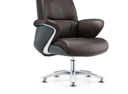 Kunstleder Sessel in Schwarz modern und bequem