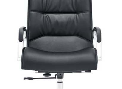 Kunstleder-Sessel in Schwarz modern eleganter Stil