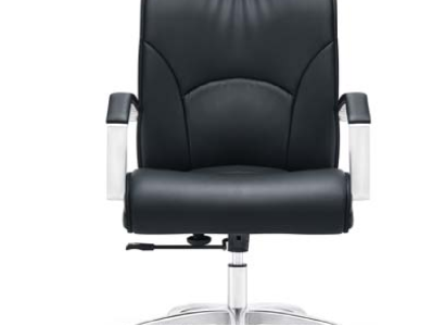 Kunstleder Sessel in Schwarz modern und elegant