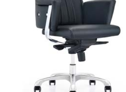 Kunstleder-Sessel in Beige, modernes Design, bequemer Sitz