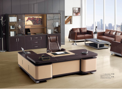 Eckschreibtisch aus MDF und PVC in modernem Design, schwarz