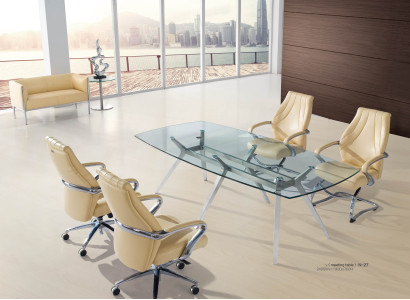 Moderner Chesterfield-Gartenstuhl aus Leder in Schwarz