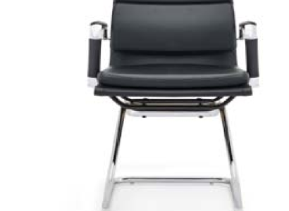 Kunstleder Stuhl in Schwarz modern eleganter Sitzkomfort