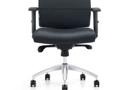 Kunstleder Chesterfield Sessel modern in Schwarz