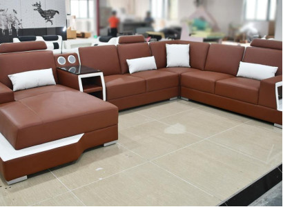 ecksofa led beleuchtet couch sofa eck ledersofa couchen wohnlandschaft garnitur