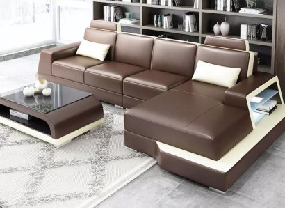 Wohnzimmer Sofa Eckcouch Ledersofa Couchgarnitur Sitzpolster Couchen Sofas Neu