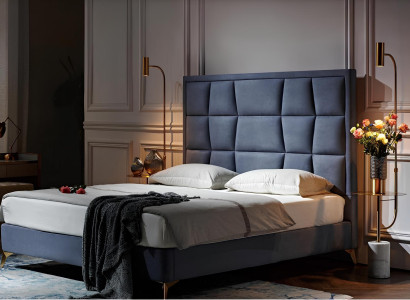 Design Bett Schlafzimmer Betten Textil Hotel Luxus Polster Sitz Stoff Möbel Neu