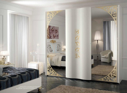 Schränke Italien Kleiderschrank Schrank Luxus Schwebetüren Design Holz Modern