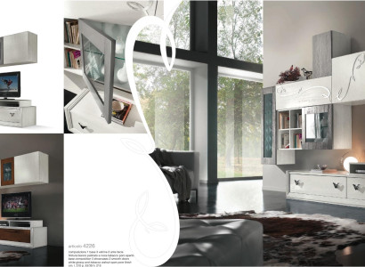 Wohnwand Design Wandschrank Regal Wohnzimmer Holz Schränke Vitrine Wand Regale