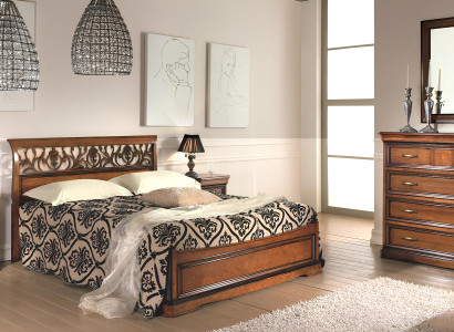 Schlafzimmer Möbel Set Garnitur Italienische Möbel Nachttisch Massives Holz 3tlg