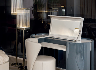 Drehbarer Sessel Schminktisch Schlafzimmermöbel Design Bizzotto Luxus 2 tlg.