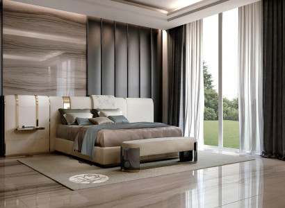 Luxus Schlafzimmer Bett Doppelbett Möbel Designs Italien Bizzotto Betten Polster