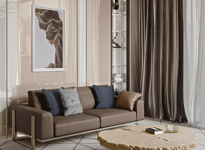 Dreisitzer Couch Polster Couchen Sofas Italienische Wohnzimmer Möbel Bizzotto