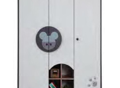 Kleiderschrank  Design Möbel Kinderzimmer Schrank Regal Holz Schlafzimmer Neu