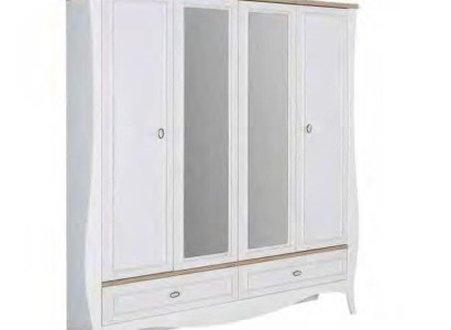 Kleiderschrank Landhaus Schlafzimmer Schrank Möbel Wohnen Holz Luxus jvmoebel