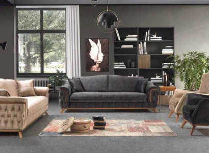 Sofagarnitur Komplette Garnitur Sofa Sessel Sofas Set 4tlg 3+3+1+1 Sitzer Textil