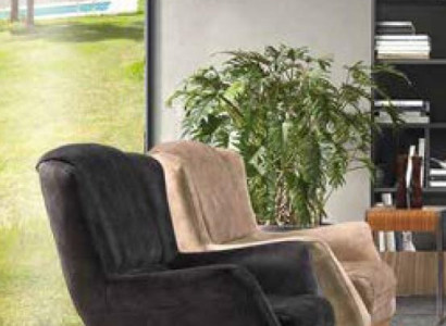 Sessel 1 Sitz Textil Lounge Luxus Polster Ohrensessel Einsitzer Design Couch