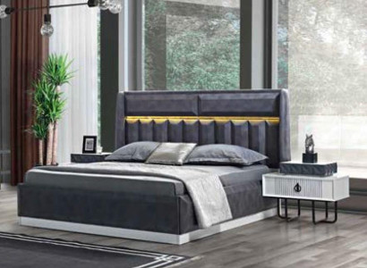 Betten Schlafzimmer Led Licht Bettrahmen Bett Polster Design Luxus Doppel Möbel