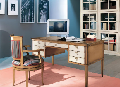 Tisch Sekretär Schreibtisch Schreibtische Italienische Möbel Büro Holz Tische