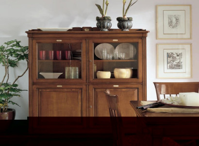 Wohnzimmer Anrichte Glas Schrank Vitrine Esszimmer Anrichte Holz Schränke Möbel