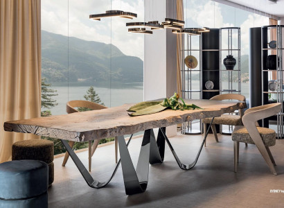 Esstisch Natur Holz Möbel Einrichtung Tische Massivholz Tisch Luxus Italienische