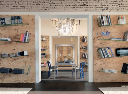 Design Trenn Wand Regal Wohn Zimmer Schränke Edelstahl Regale Bücher Schrank Neu