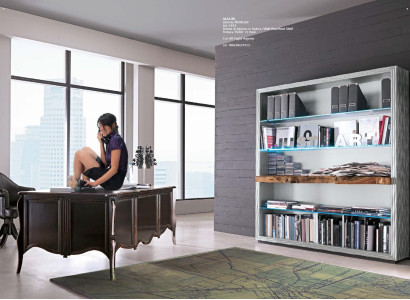 Bücherregal Holzregal Freistehendes Büroregal Elegantes braunes Bücherregal Neu