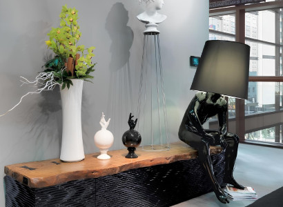 Wohnzimmer Stehlampe Leuchte Steh Leuchten xxl Design Lampe Figur Skulptur Neu