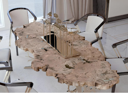 Echtholz Tisch Design Tische Holz Esszimmer Wohnzimmer klassisches Esszimmer neu
