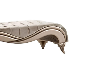 Hocker Bank Fußhocker Sitzbänke Bench Polster Stuhl Sitzhocker Holz Luxus Bank