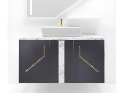 Grau Badezimmer Waschbecken Armaturen Badezimmer Möbel Italien Stil Waschbecken