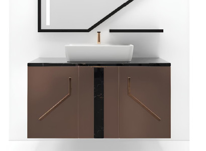 Brauner Badezimmerschrank Klassische Badezimmermöbel Badezimmerregale Neu