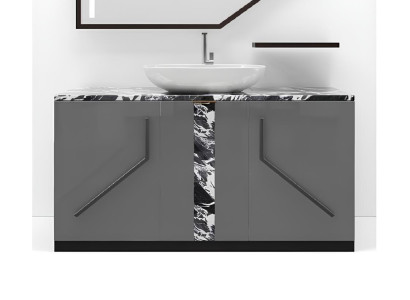 Grau Badezimmerschrank Badezimmermöbel Regal Badezimmerschrank Holzregale Möbel