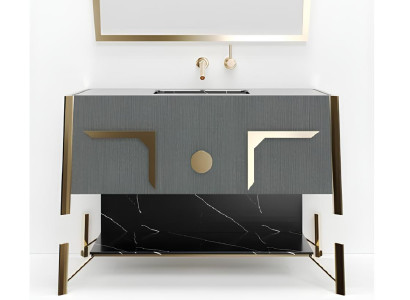 Grau Badezimmerschrank Badezimmermöbel Regal Badezimmerschrank Holzregale Möbel