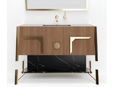 Brauner Badezimmerschrank Badezimmermöbel Regale Badezimmerschrank Holzregale