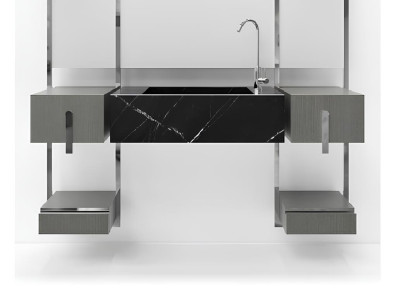 Grau Badezimmer Waschbecken Armaturen Badezimmer Möbel Italien Stil Klassische