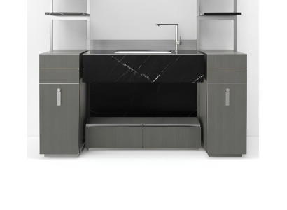 Grauer Badezimmerschrank Badezimmermöbel Badezimmerschrank Klassische Möbel