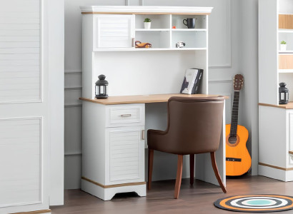 Schreibtisch Weiß Holz Jugend Schlafzimmer Kinderzimmer Möbel Design Tisch Weiß