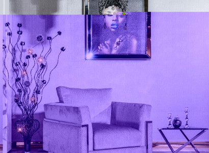 Wohnzimmer Sessel Designer Polster Stoff Textil 1er Stil Modern grau