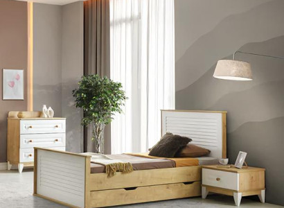 Bett Nachttisch Kommode stilvolle Möbel für Ihr Schlafzimmer 3-tlg. Set