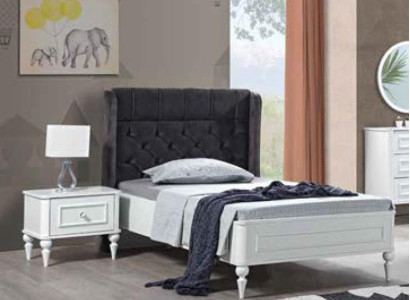 Jugend Bett Single Betten Chesterfield Schlafzimmer Möbel Gepolstert Bettgestell