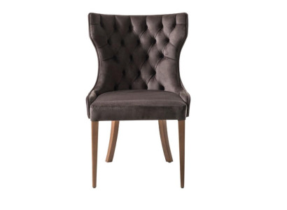 Designer Stuhl Luxus Lehnstuhl Polster Stühle Holz Sessel Wohn Ess Zimmer Neu