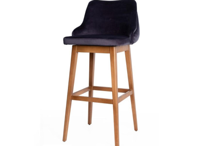 Design Barhocker Stühle Stuhl Tresen Sessel Bar Stoff Lehnstuhl Luxus Polster